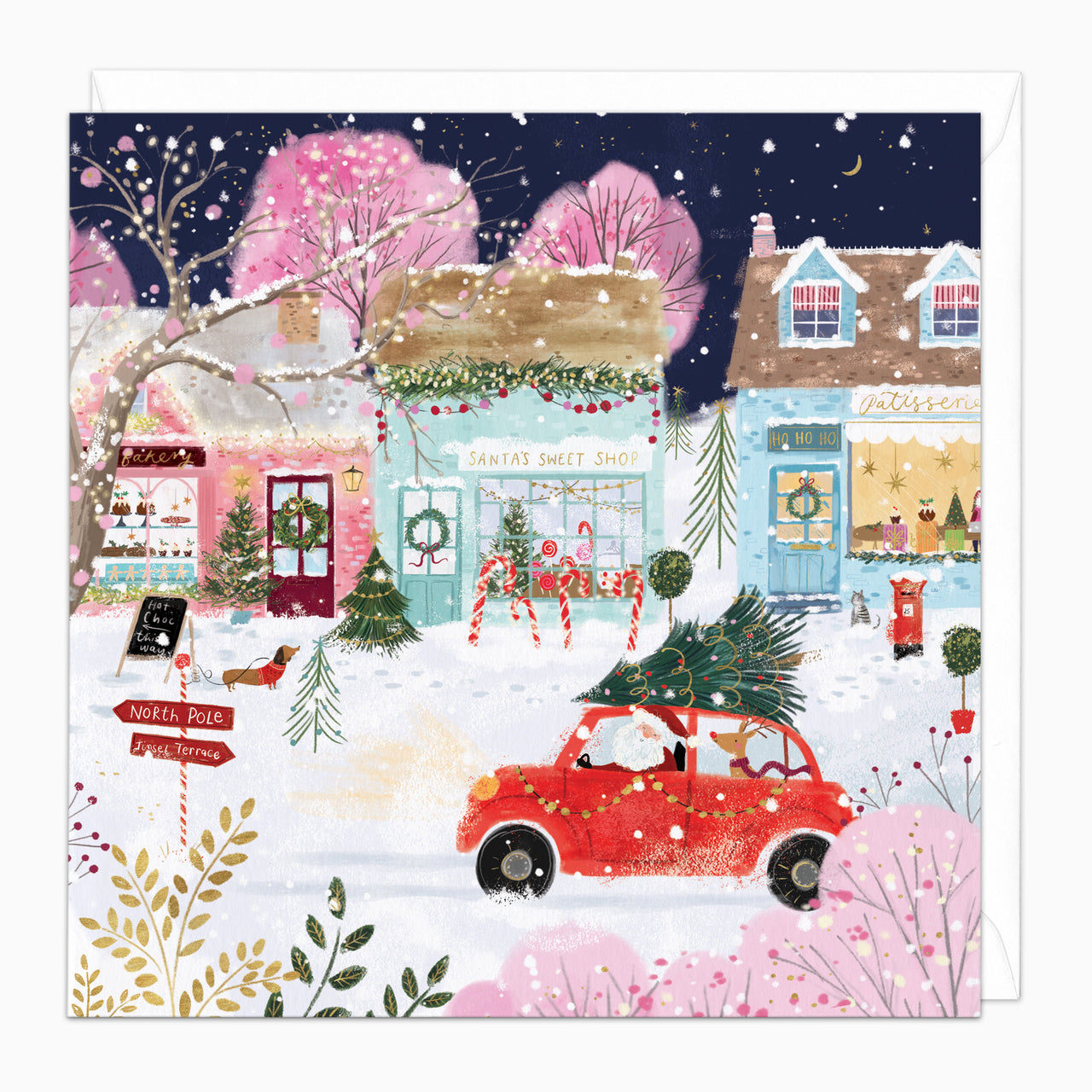 ZA075 - Sugar Plum Street Christmas Card