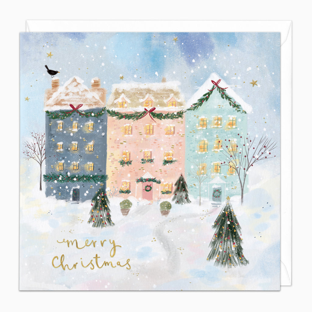 ZA079 - Snowy Street Christmas Card