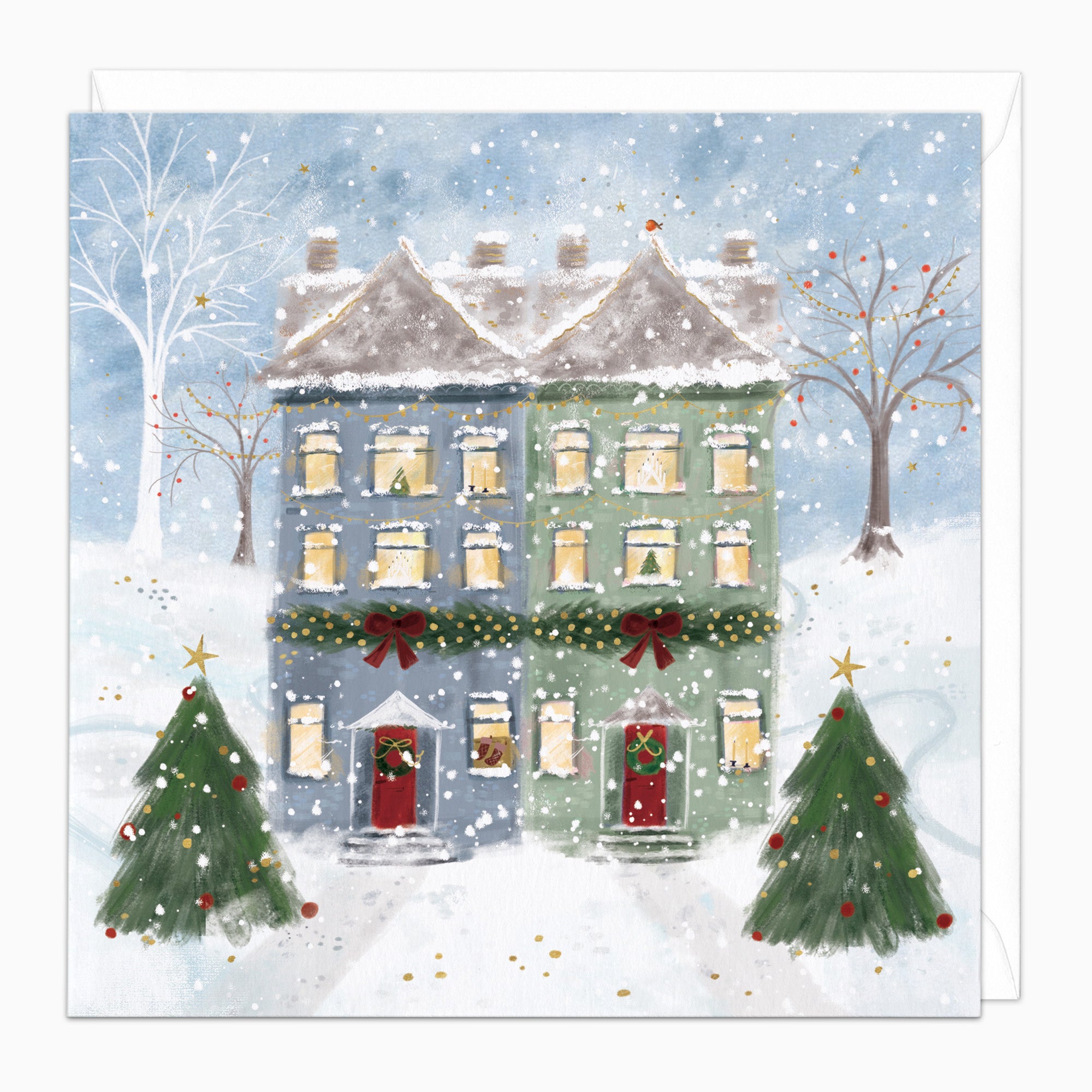 ZA084 - Snowy Neighbours Christmas Card