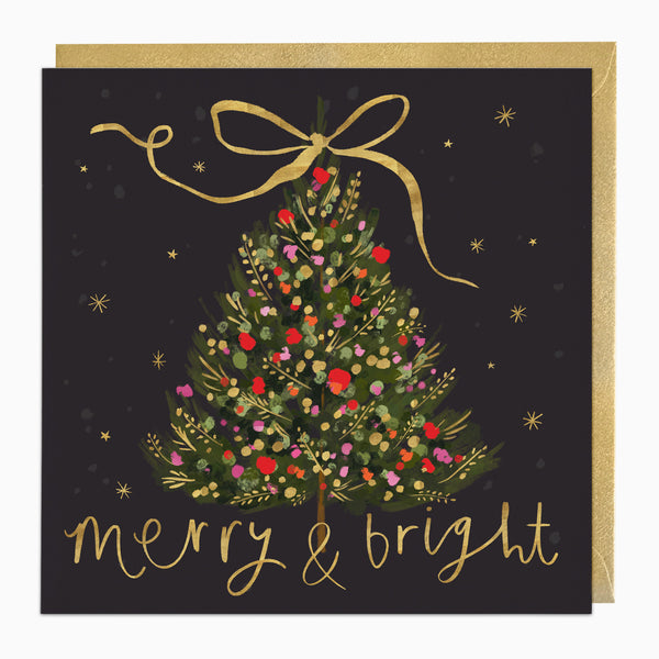 ZA100 - Merry and Bright Tree Christmas Card