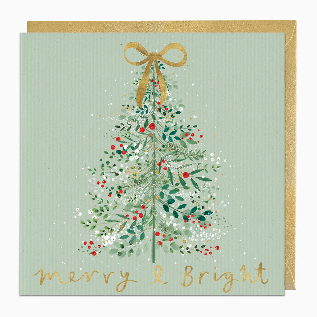 ZA105 - Merry & Bright Tree Christmas Card