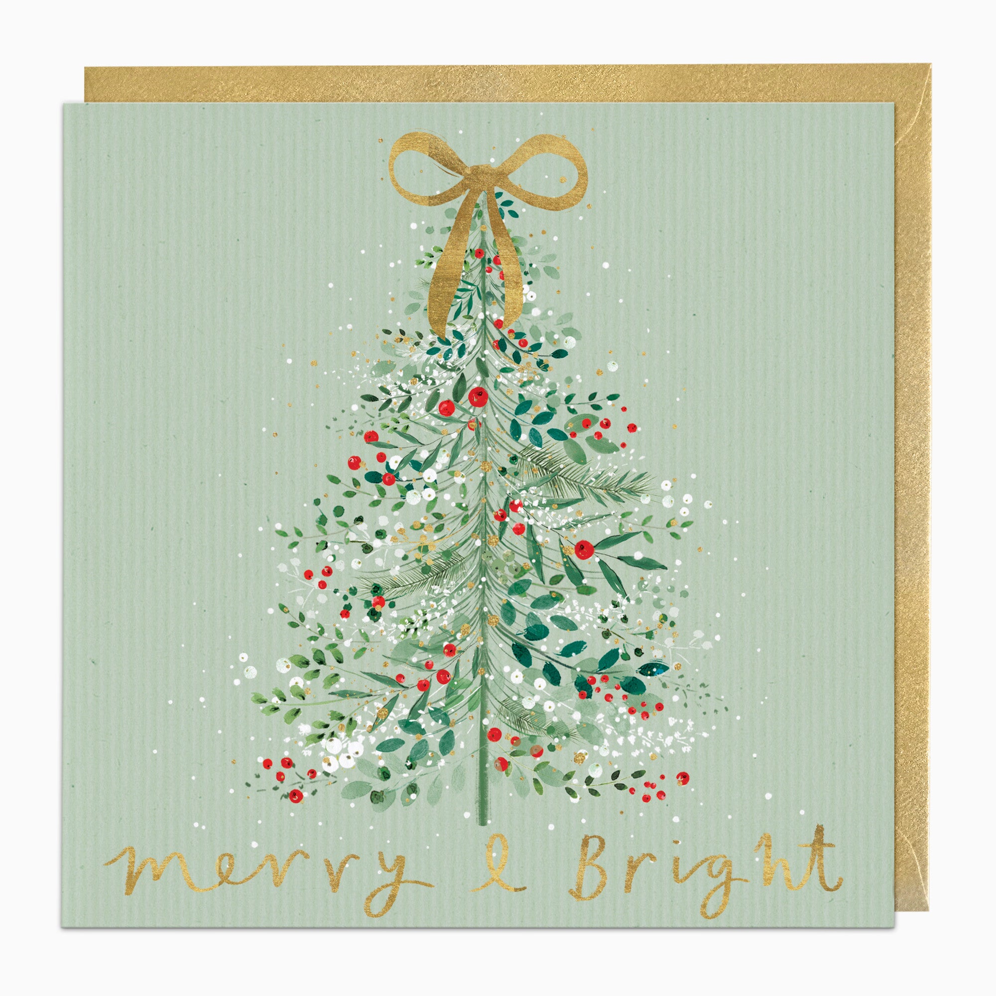 ZA105 - Merry & Bright Tree Christmas Card