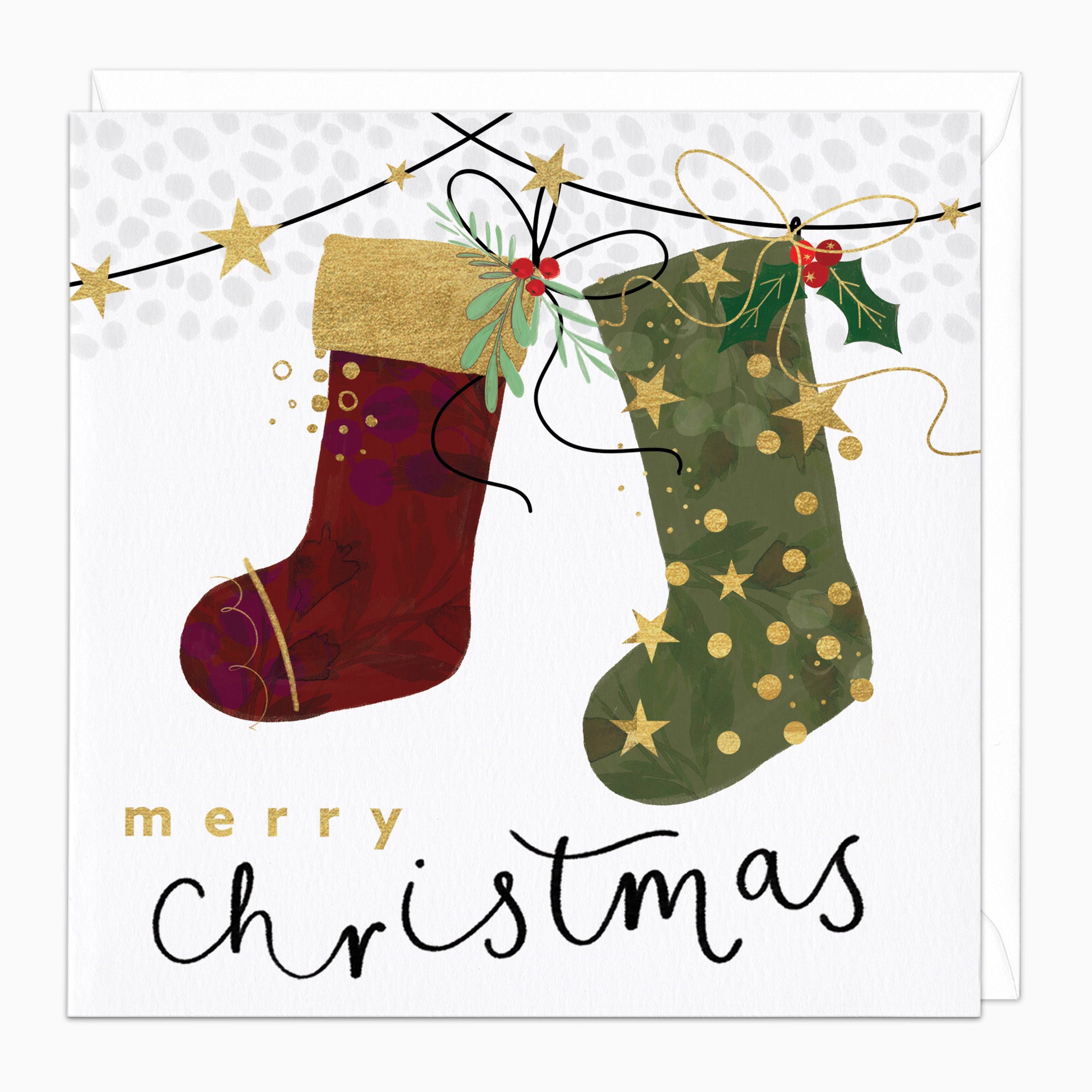 ZA113 - Festive Stockings Christmas Card