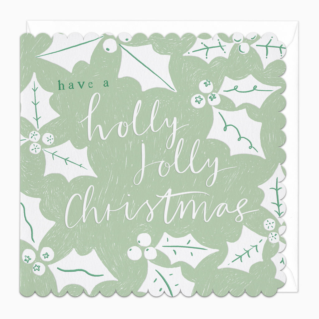 ZA117 - Holly Jolly Christmas Card