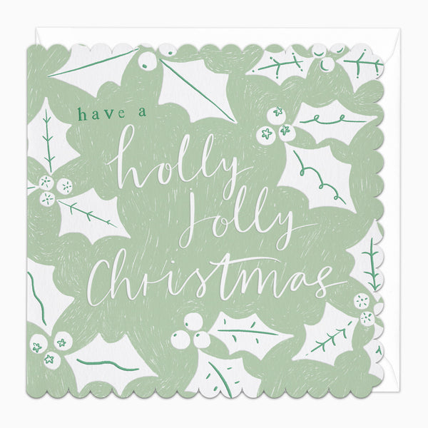 ZA117 - Holly Jolly Christmas Card