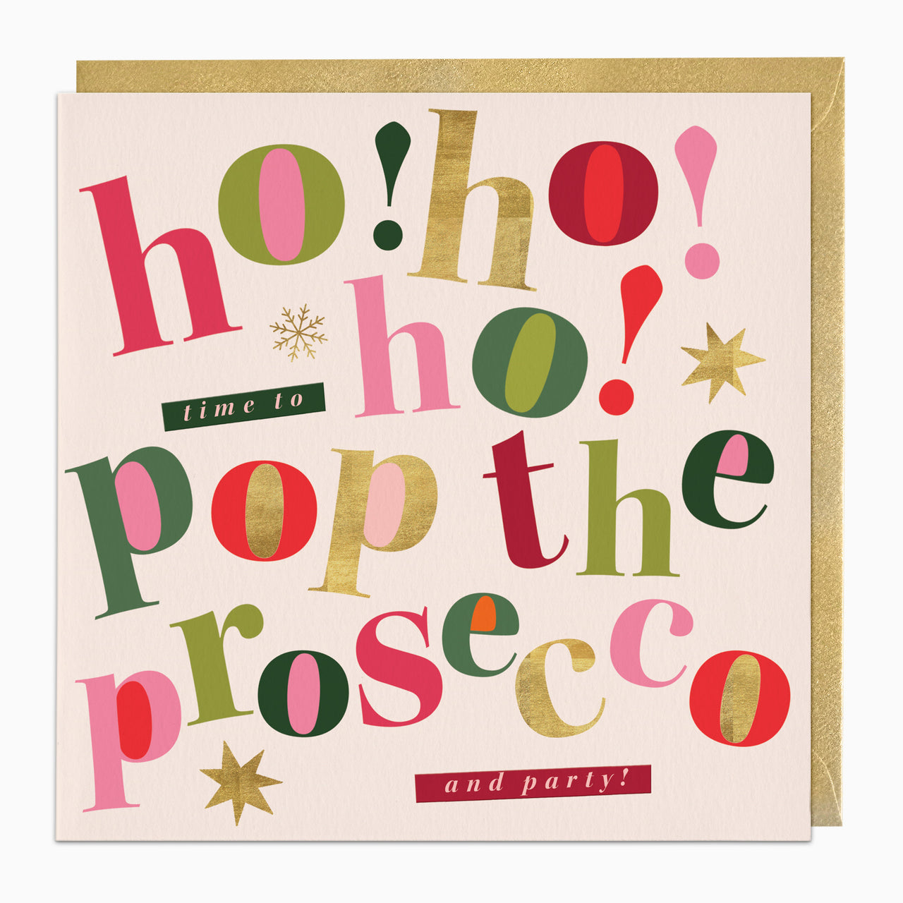 ZA118 - Big Bold Prosecco Christmas Card