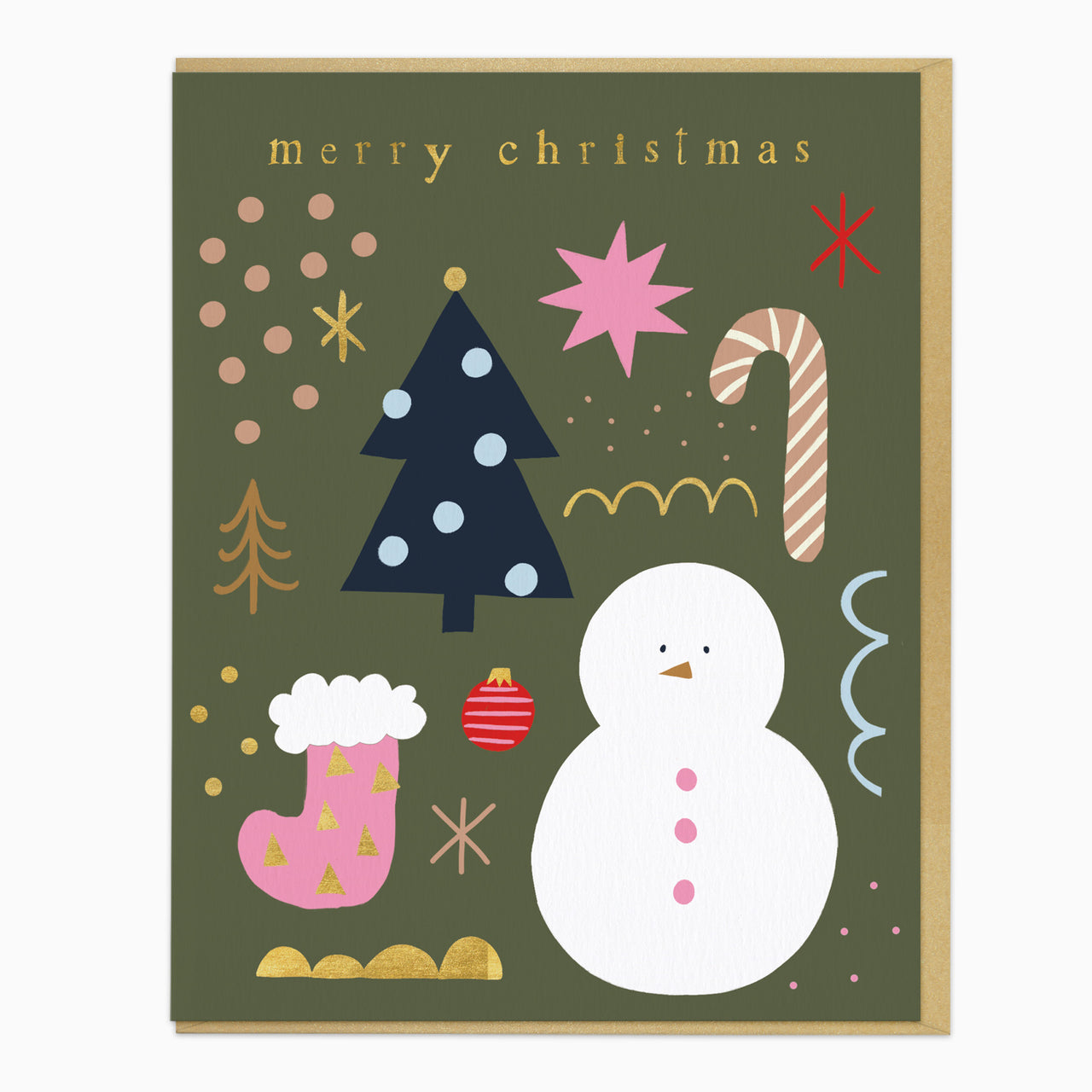 ZA127 - Snowman Icons Christmas Card