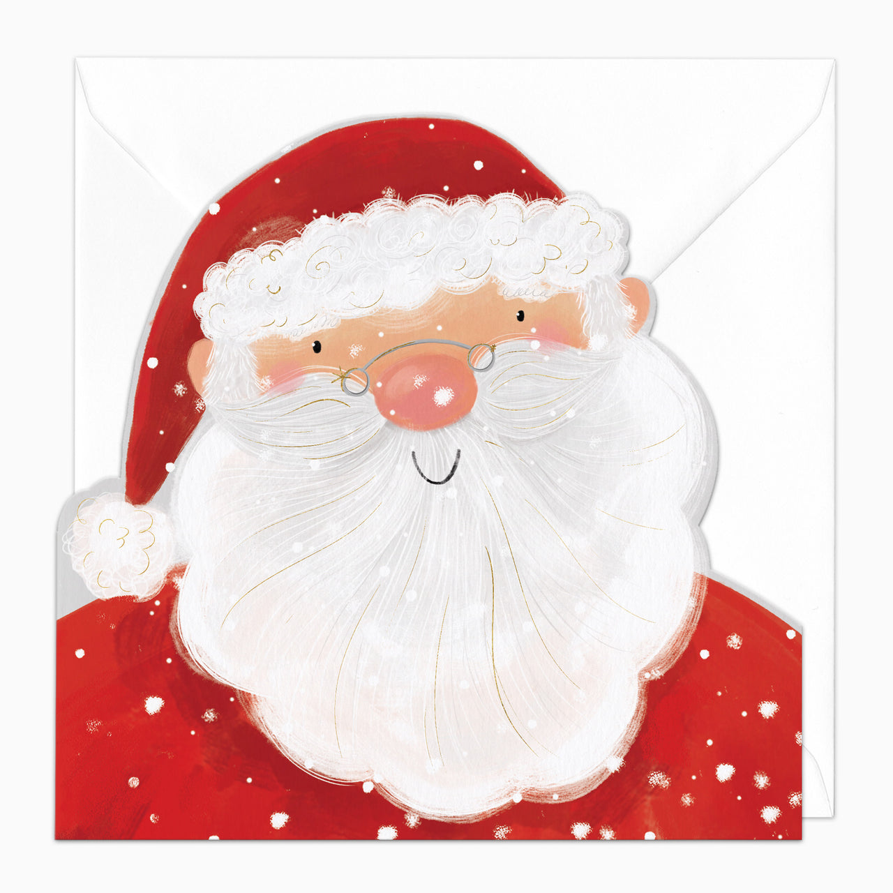 ZA135 - Cut Out Santa Christmas Card