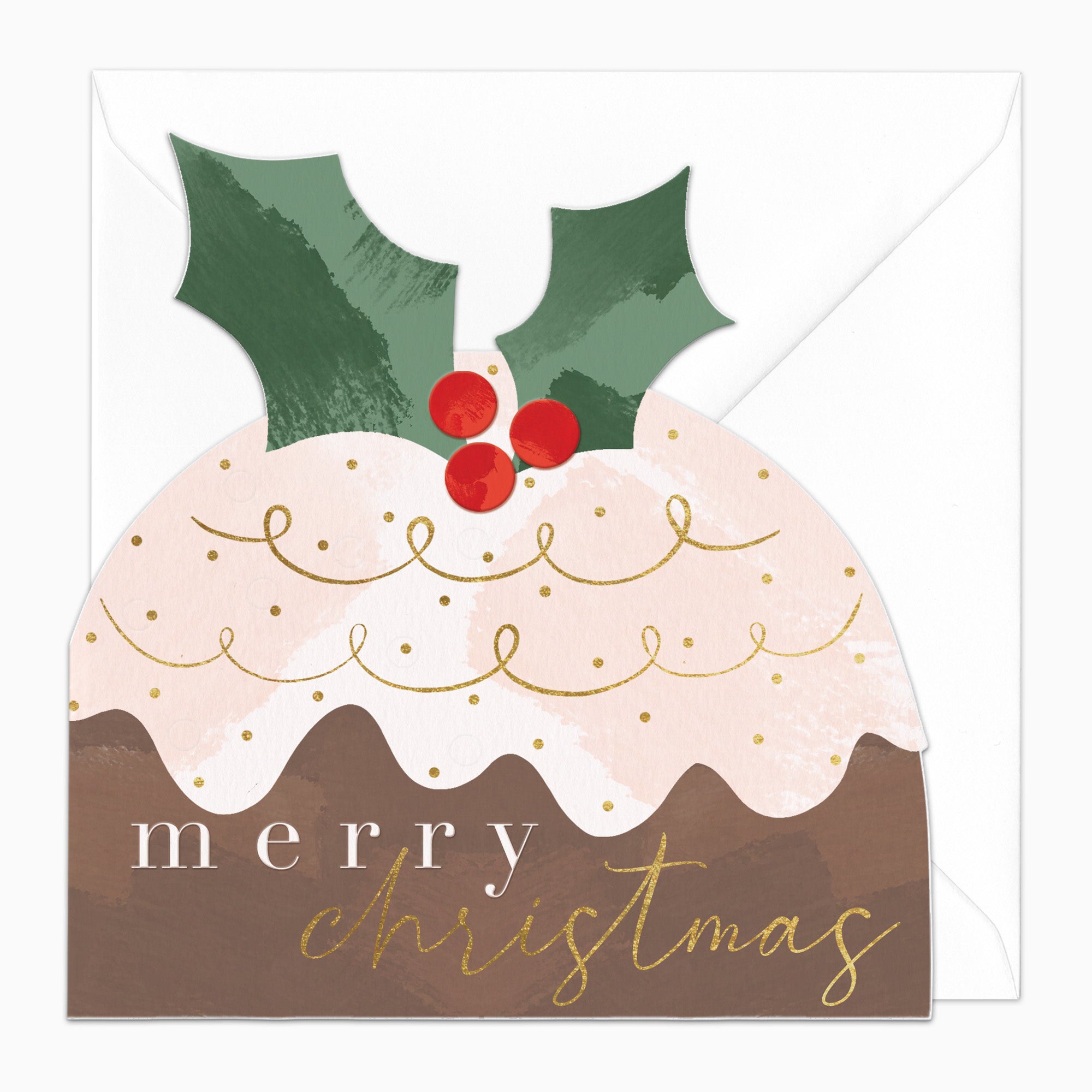 ZA137 - Cut Out Pud Christmas Card
