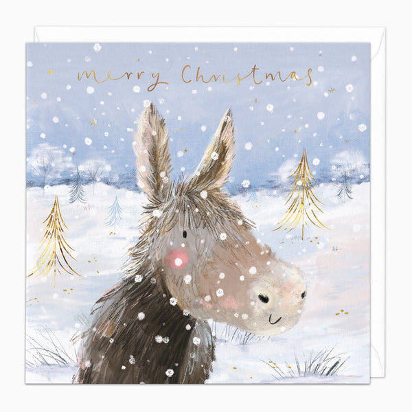 ZA170 - Douglas The Donkey Christmas Card