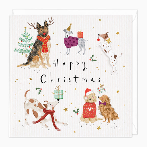 ZA174 - Warm Up Pups Christmas Card