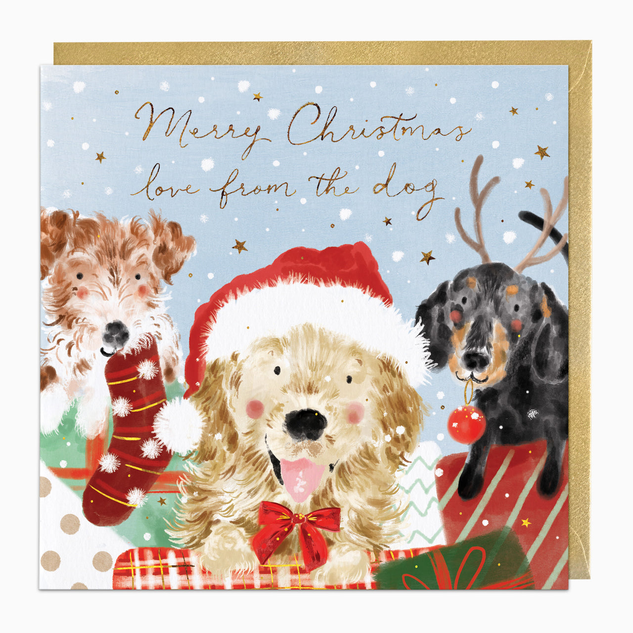 ZA178 - Love From The Dog Christmas Card