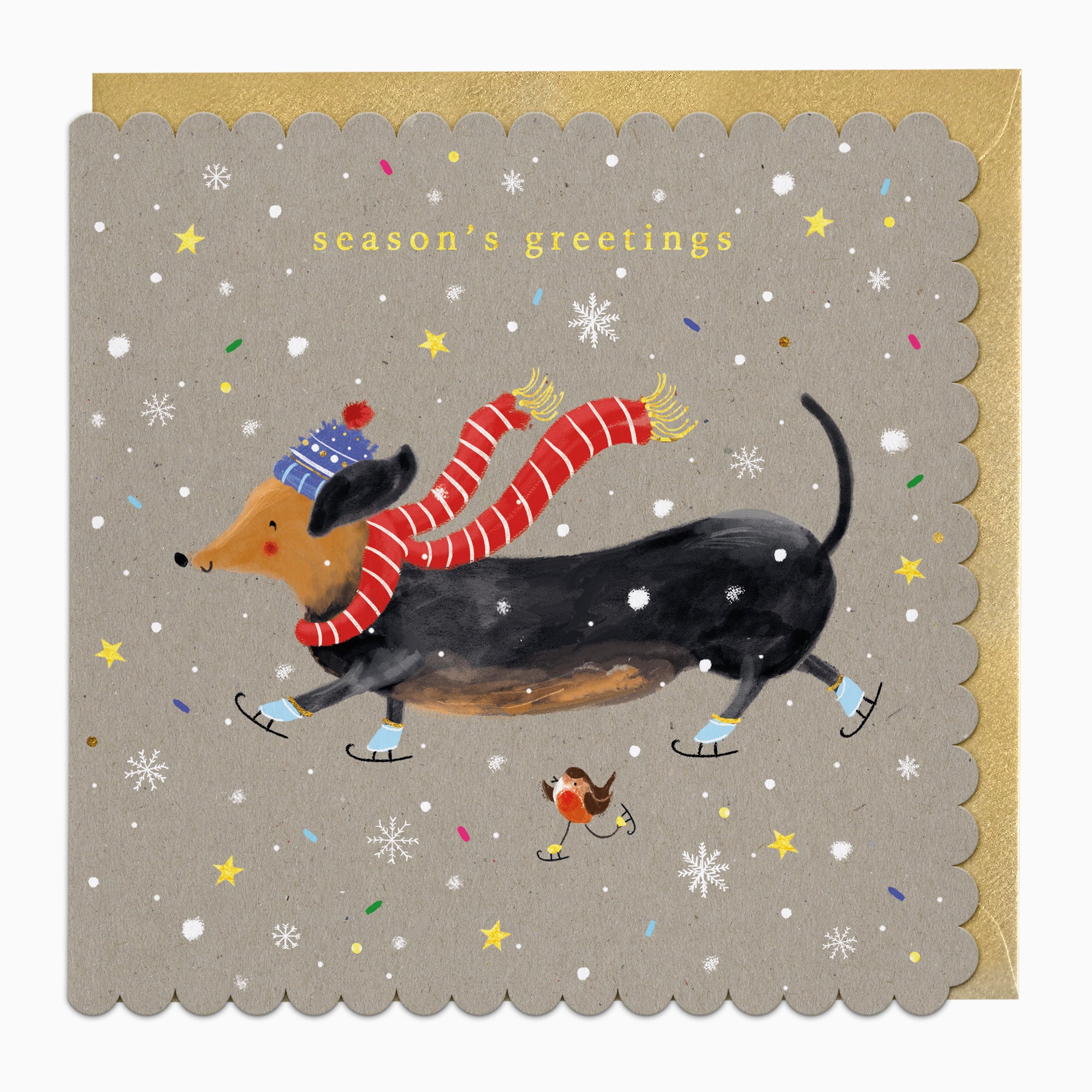 ZA183 - Dashing Through The Snow Christmas Card