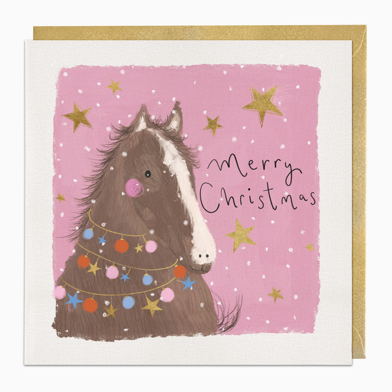 ZA186 - Henri The Horse Christmas Card
