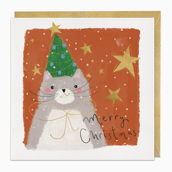 ZA188 - Percy The Cat Christmas Card