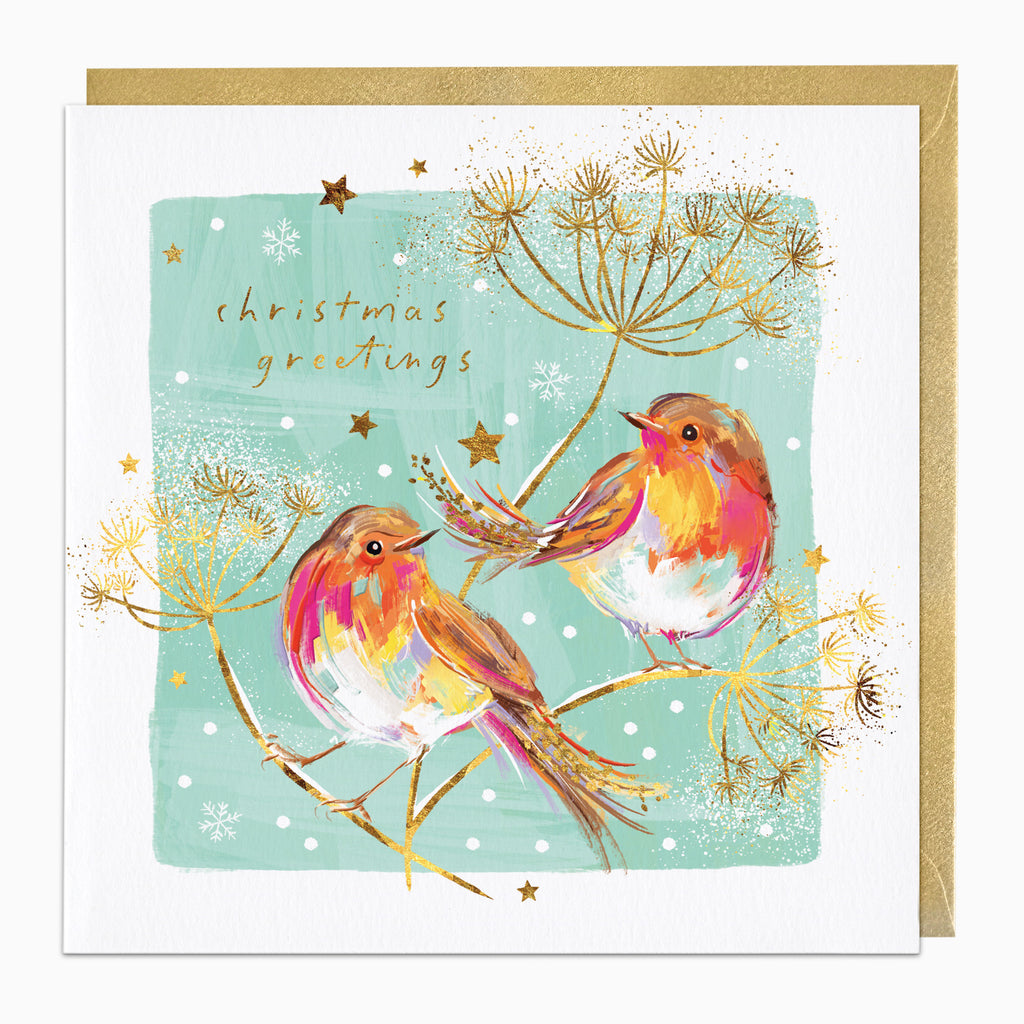 Rosy Robins Christmas Card - Whistlefish