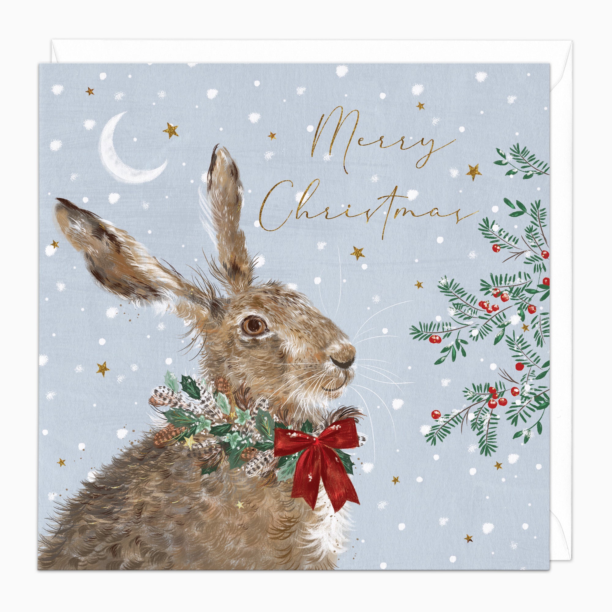 Hare Christmas Card - Whistlefish