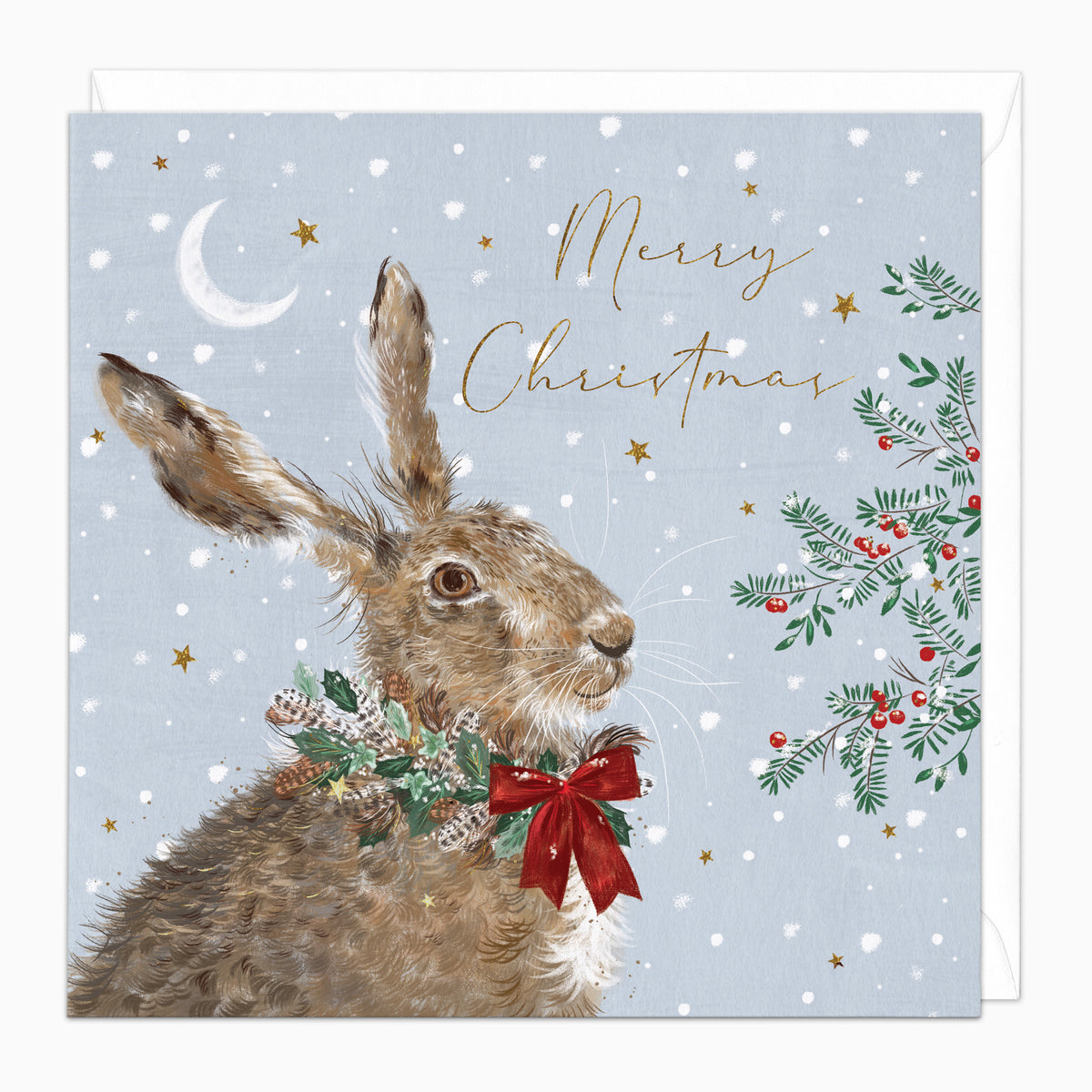 Hare Christmas Card - Whistlefish