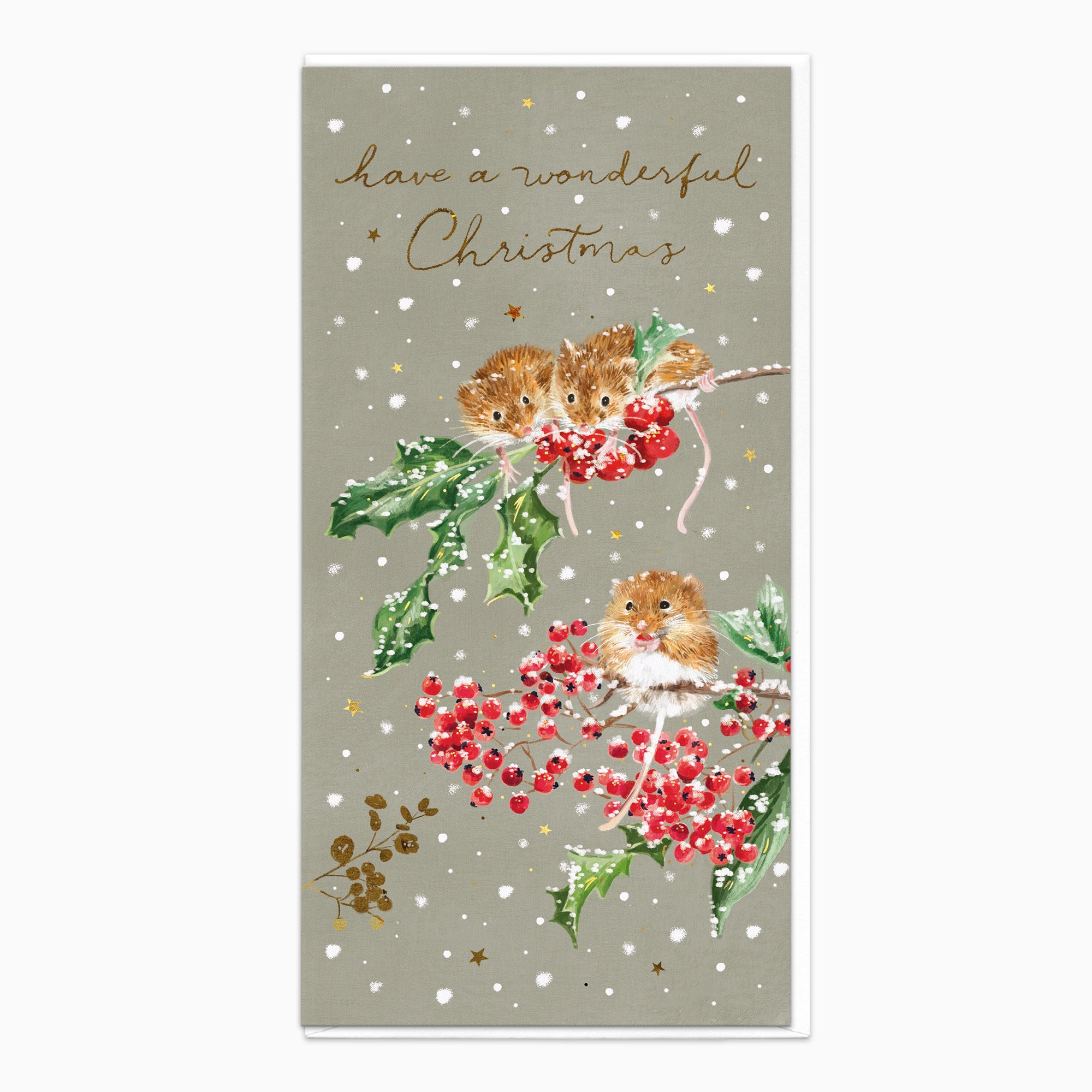 ZA210 - Wonderful Dormouse Christmas Card