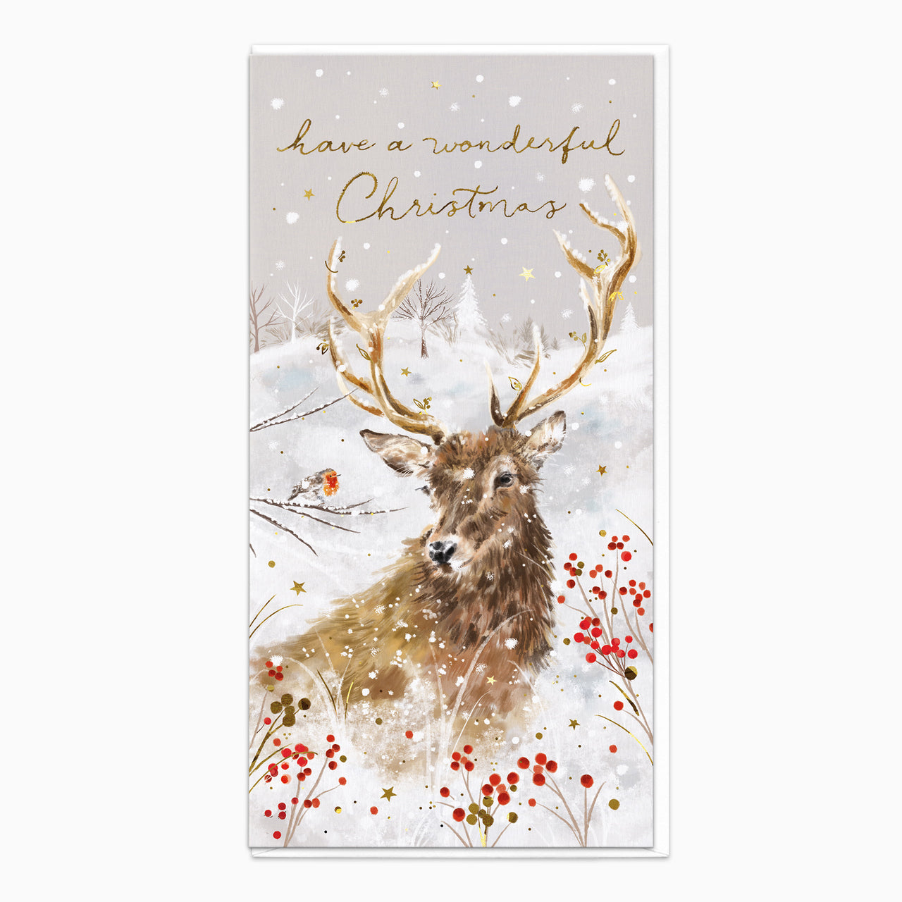 ZA215 - Wonderful Stag Christmas Card