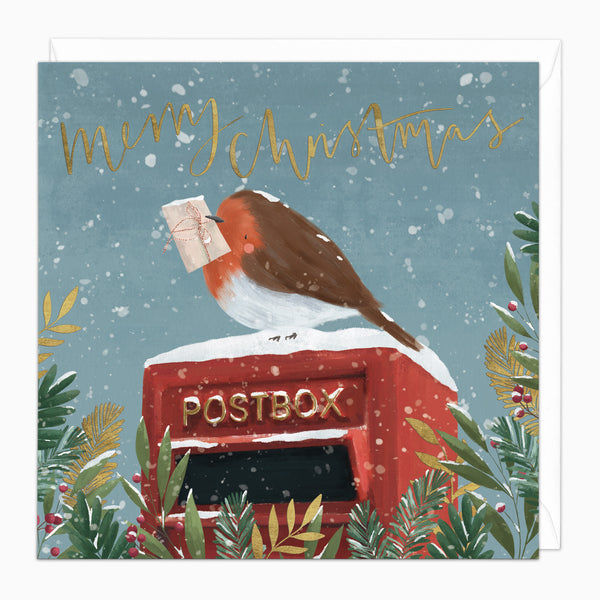 ZA220 - Robins & Post Christmas Card