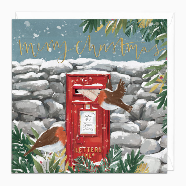 ZA221 - Postman Robin Christmas Card