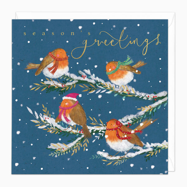 ZA223 - Robin Friends Christmas Card
