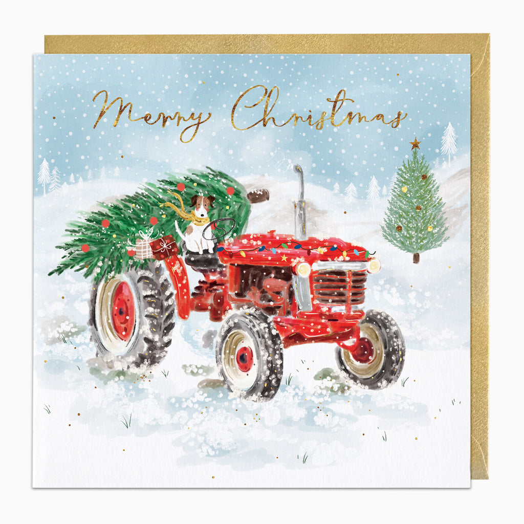 Tractor Tree Christmas Card - Whistlefish