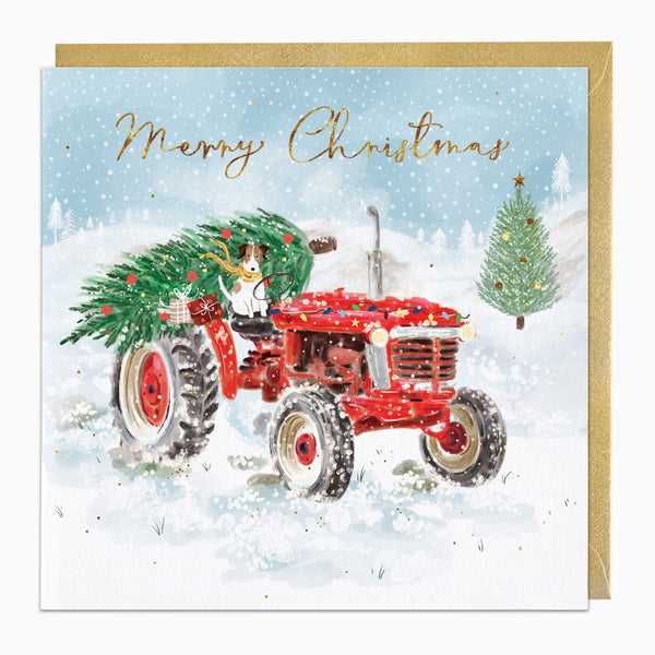 ZA231 - Tractor Tree Christmas Card