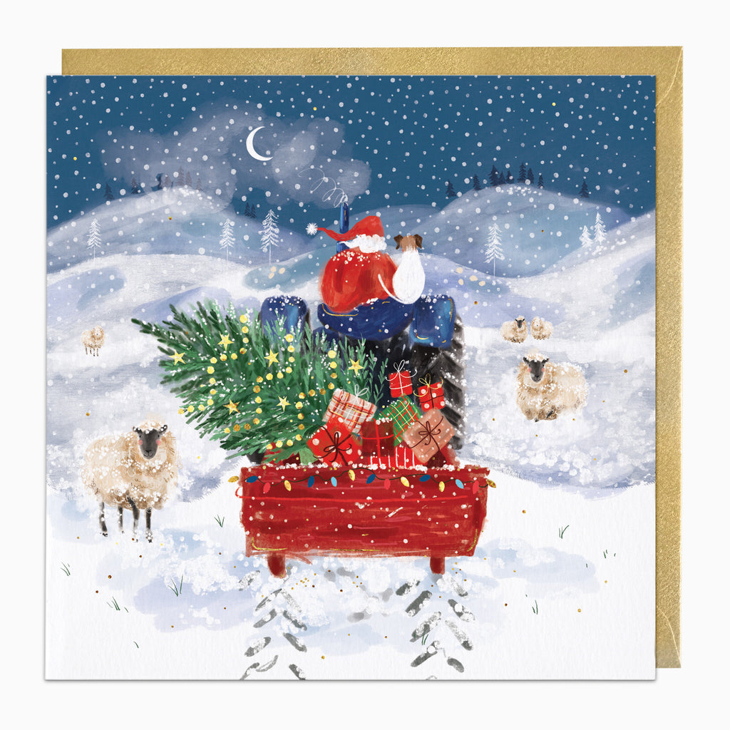 ZA232 - Santa's Sleigh Christmas Card
