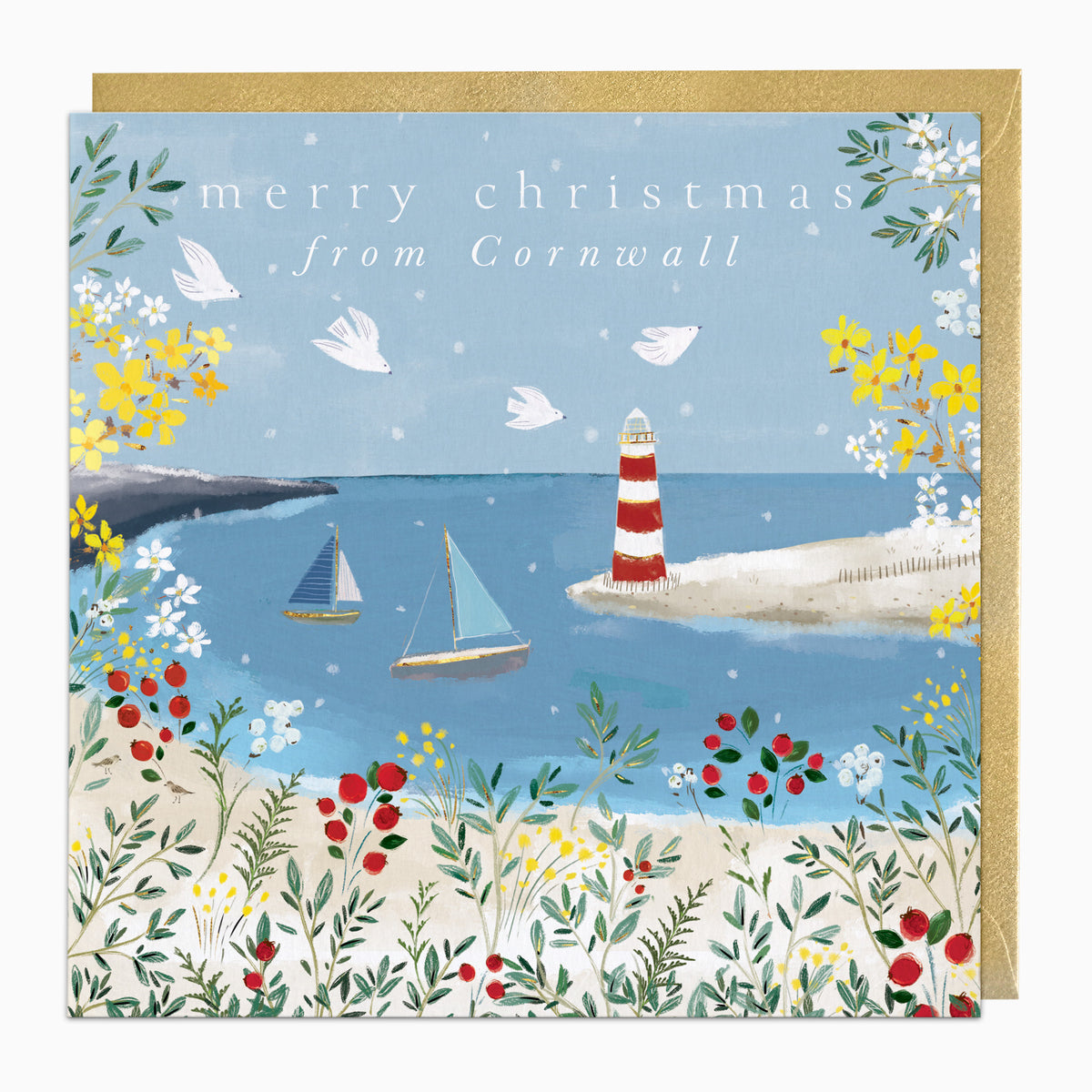 From Cornwall Christmas Card - Whistlefish