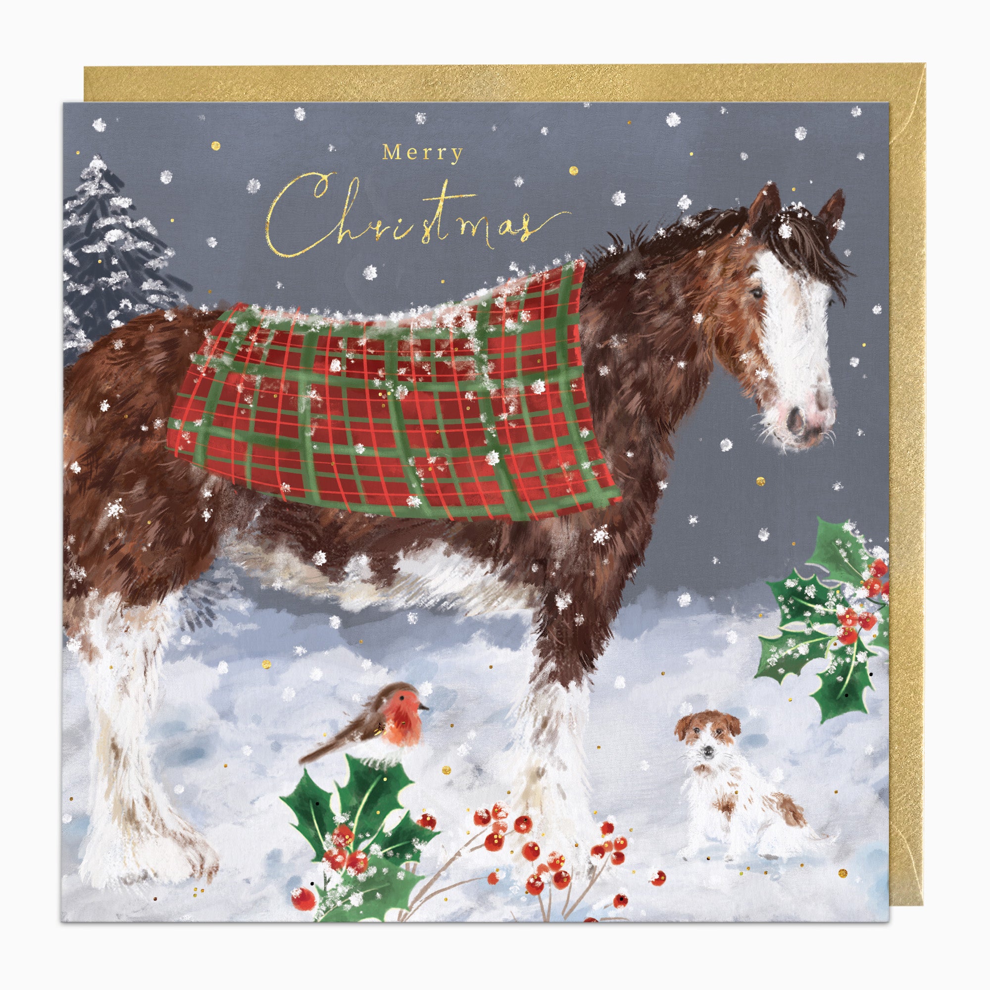 ZA254 - Clydesdale & Friends Christmas Card