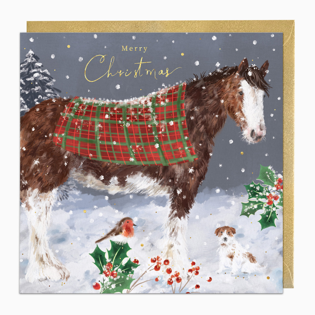 ZA254 - Clydesdale & Friends Christmas Card