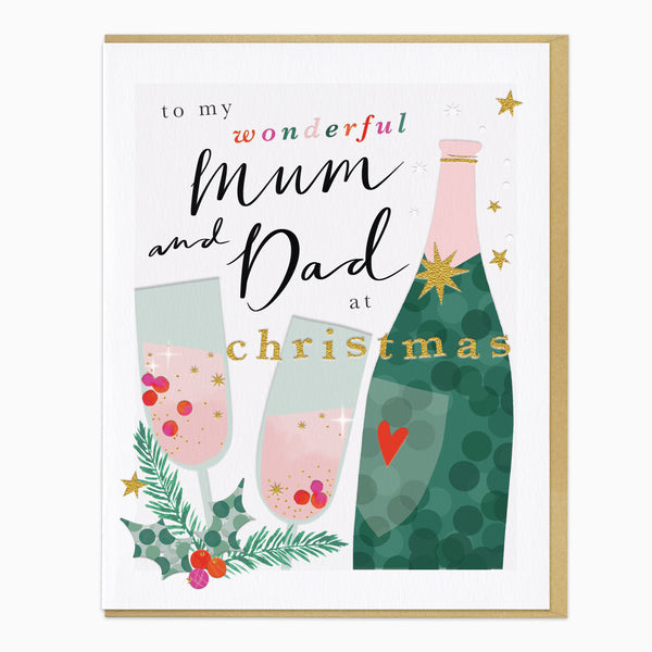ZA264 - Wonderful Mum & Dad Christmas Card