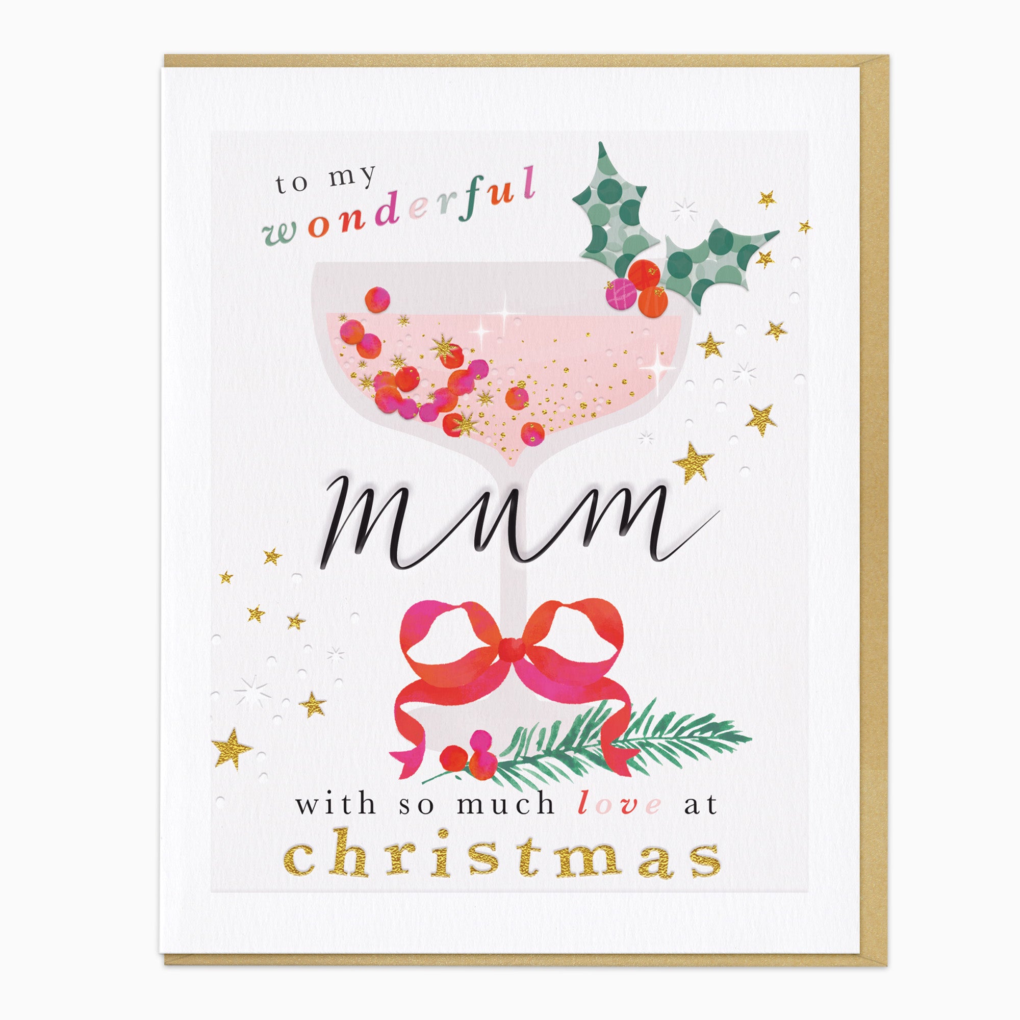 Wonderful Mum Christmas Card - Whistlefish