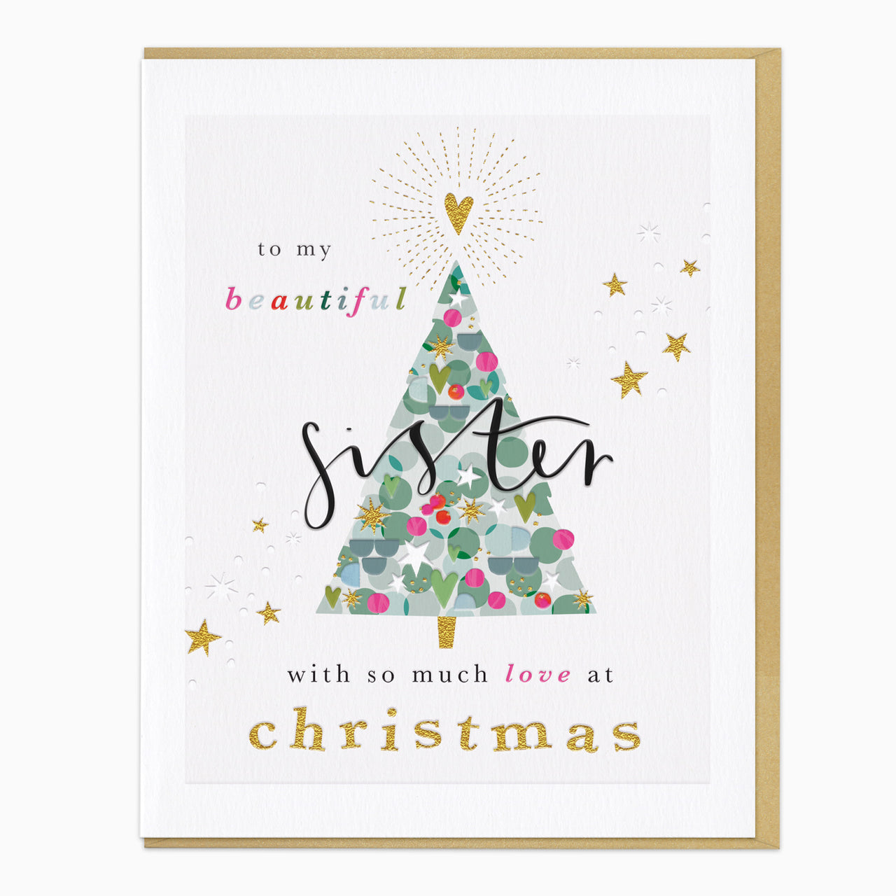 ZA269 - Beautiful Sister Christmas Card