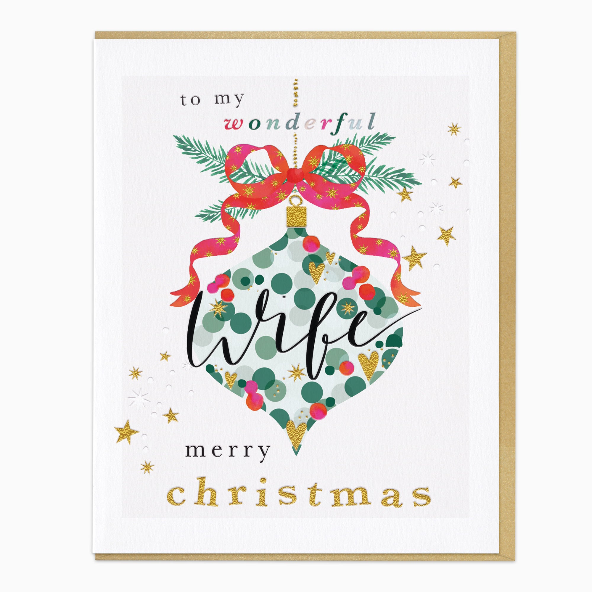ZA271 - Wonderful Wife Christmas Card