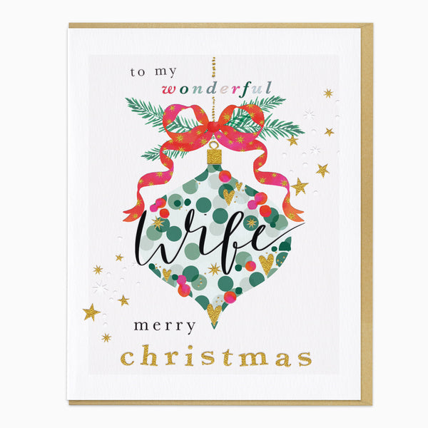 ZA271 - Wonderful Wife Christmas Card