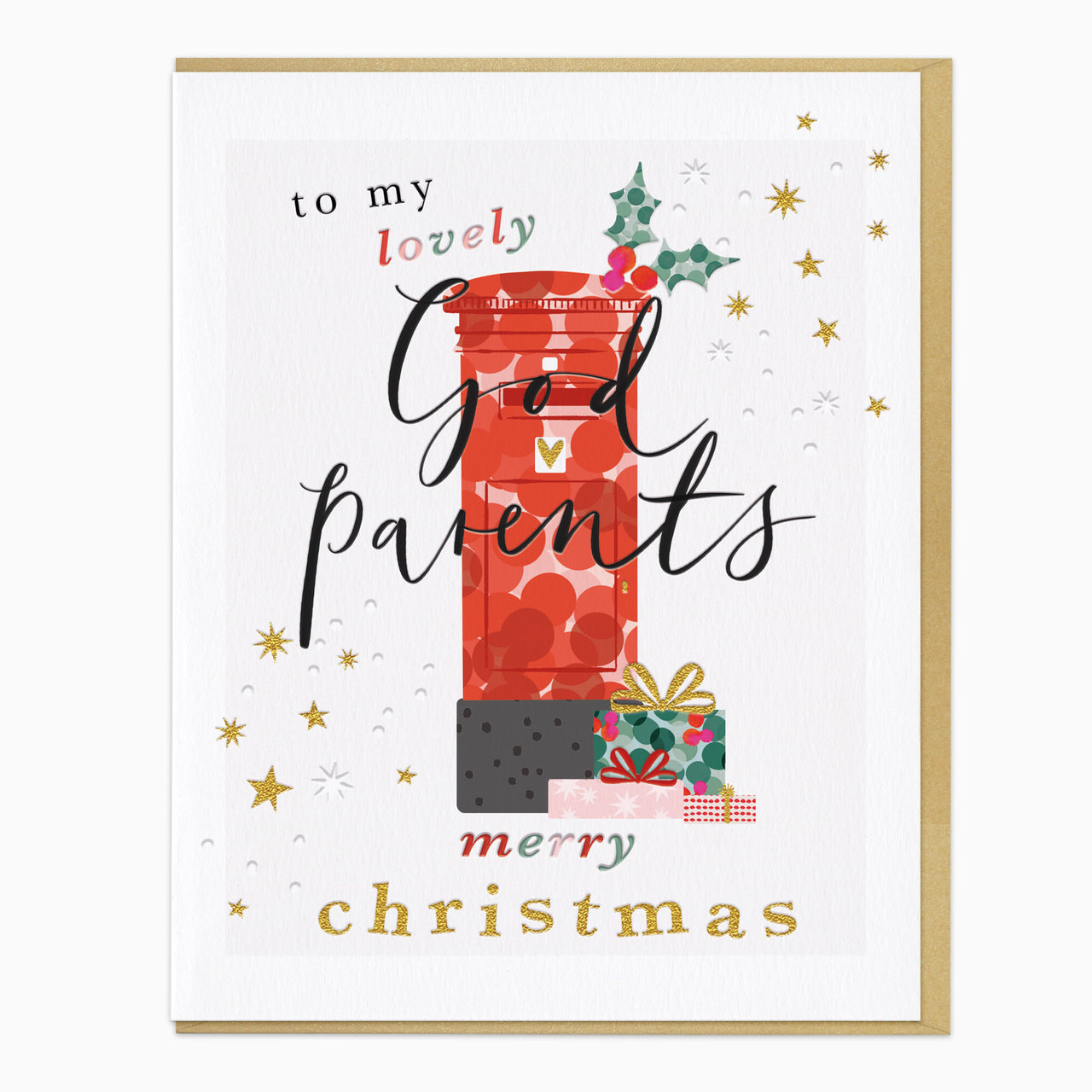 ZA275 - Lovely Godparents Christmas Card