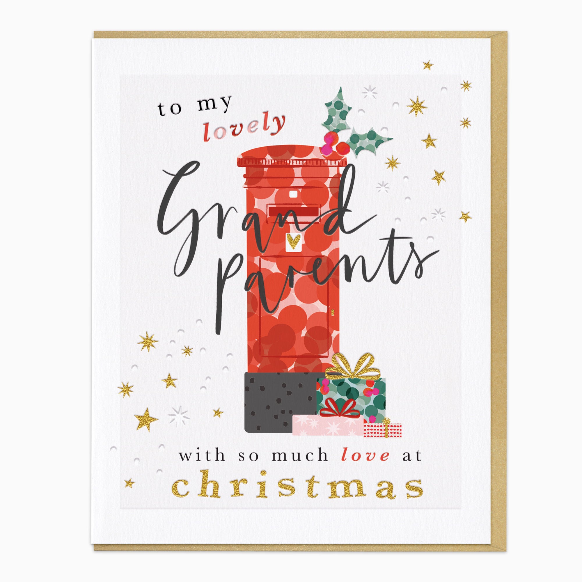 ZA276 - Lovely Grandparents Christmas Card