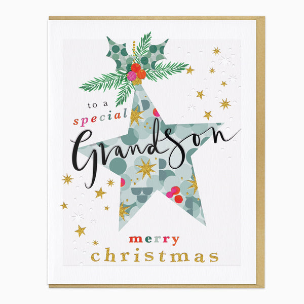 ZA278 - Special Grandson Christmas Card