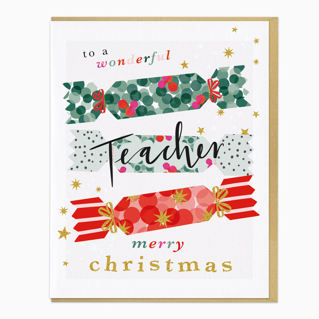 ZA282 - Wonderful Teacher Christmas Card