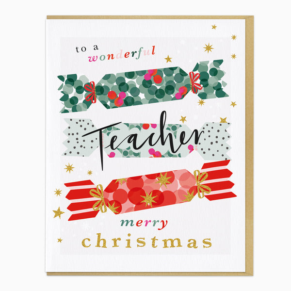 ZA282 - Wonderful Teacher Christmas Card