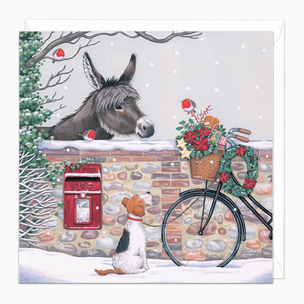 ZA290 - Poinsettia Post Christmas Card