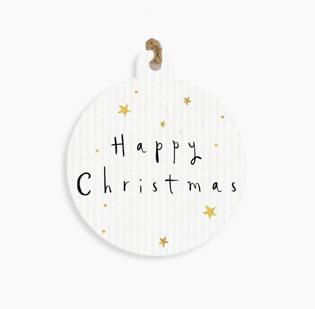ZWT13 - Starry Happy Christmas Gift Tag (6 Pack)