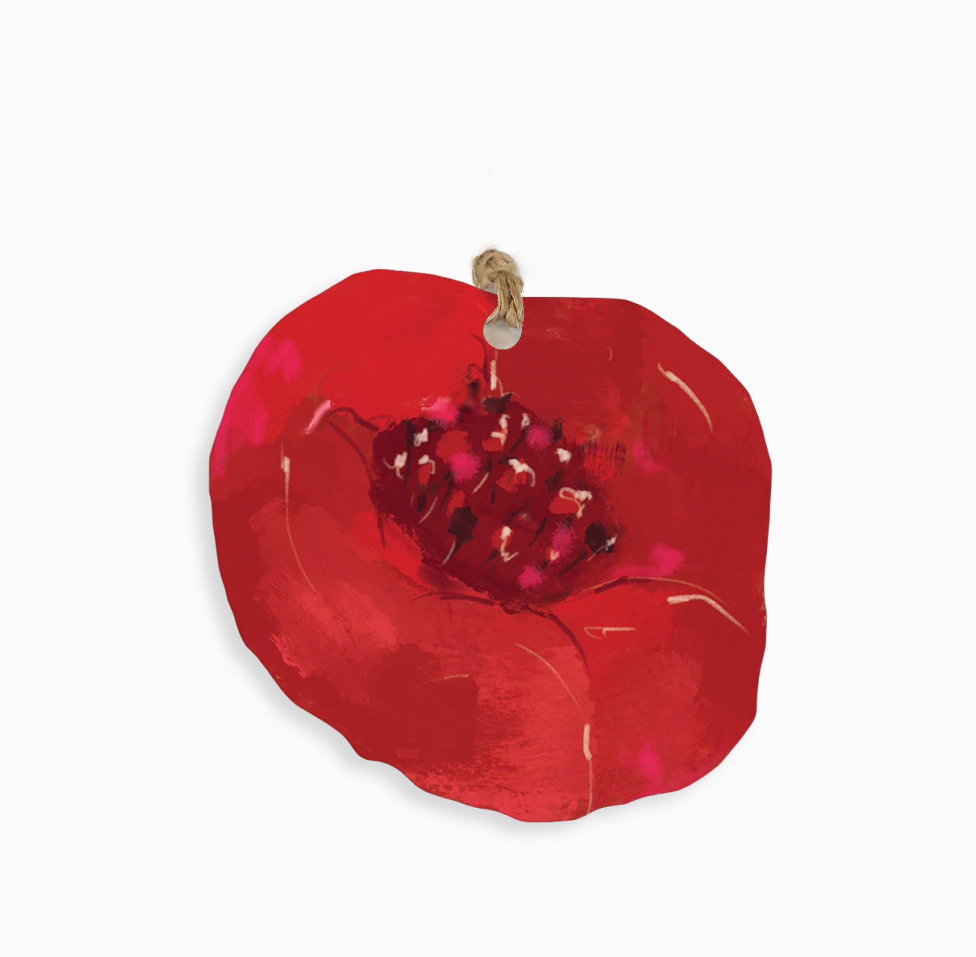 ZWT48 - Festive Rose Christmas Gift Tags (6 pack)