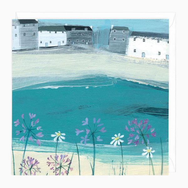 Greeting Card-W268 - Agapanthus Art Card-Hannah Cole