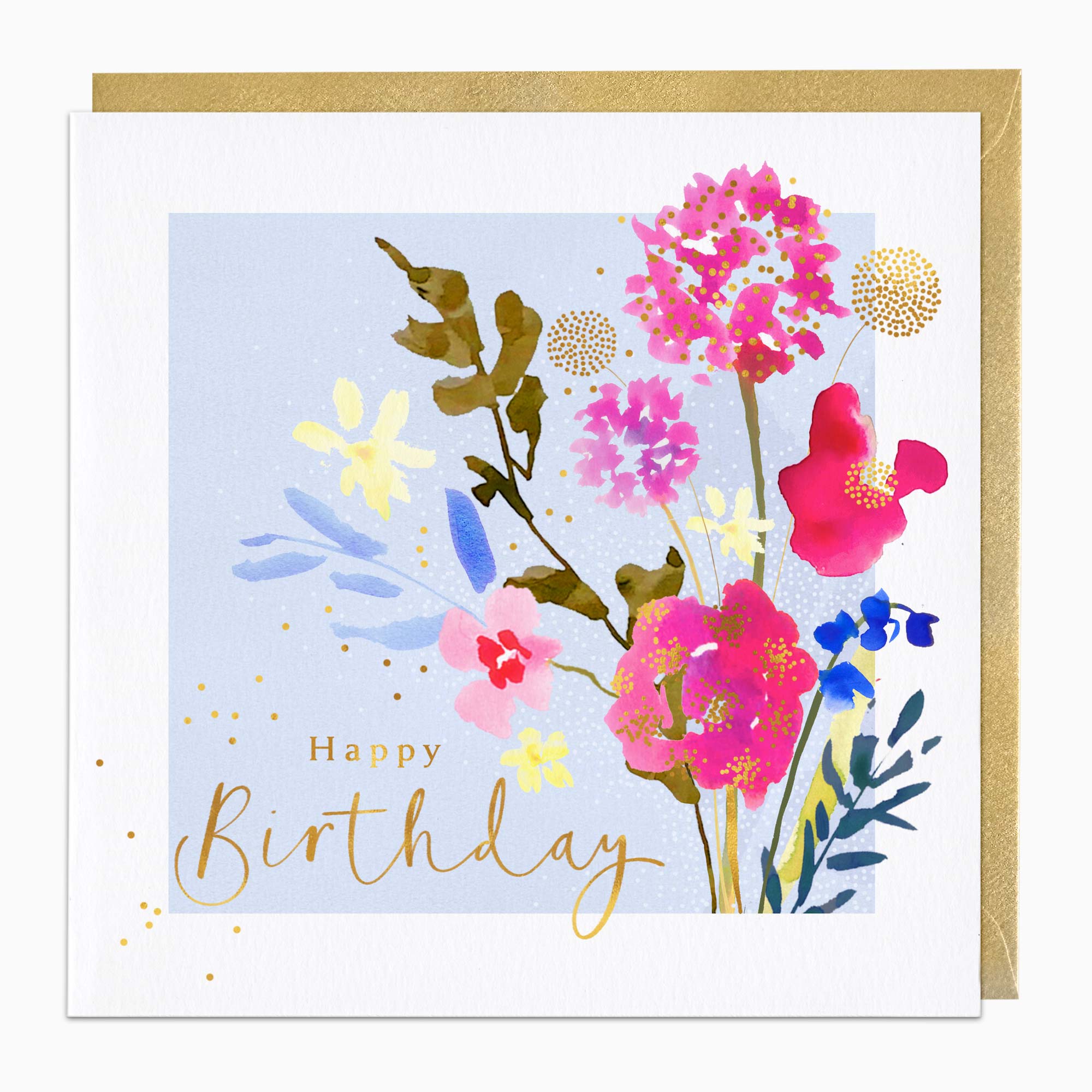 Greeting Card-H031 - Allium Birthday Card-Whistlefish