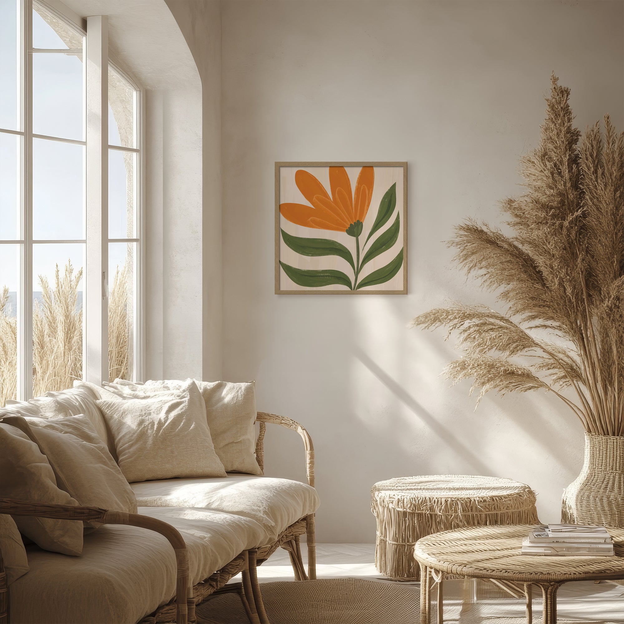 Framed Print-WF1162F - Amber Petal Framed Print-Whistlefish
