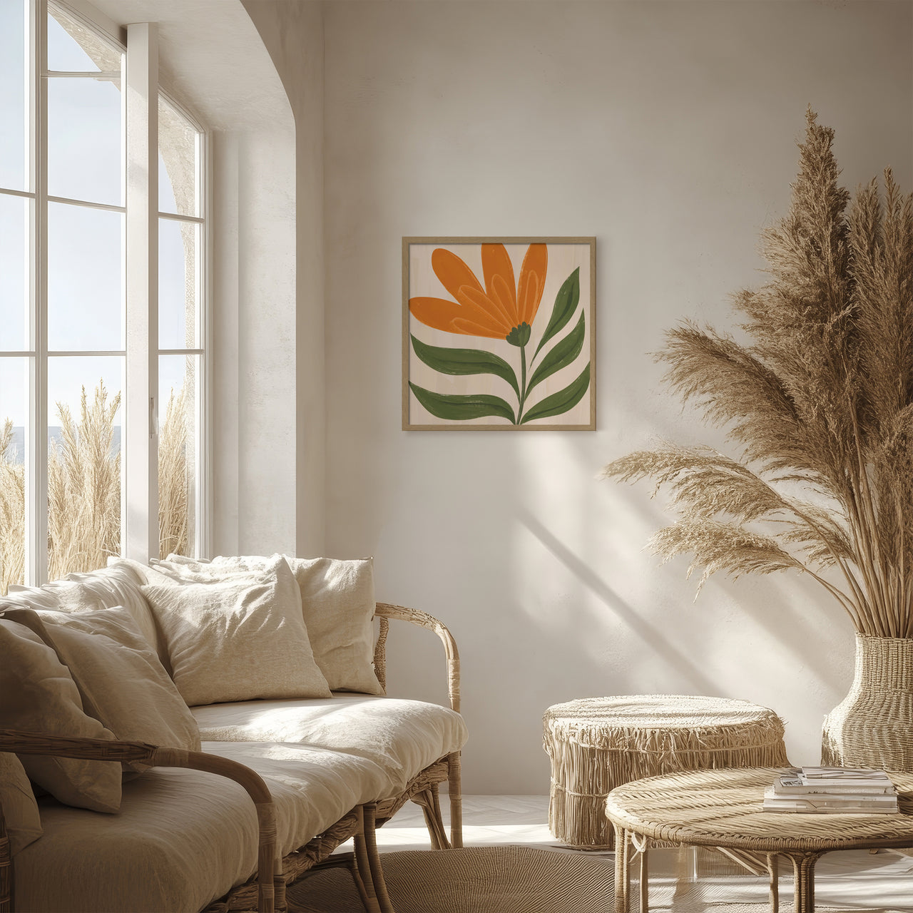 Framed Print-WF1162F - Amber Petal Framed Print-Whistlefish
